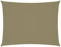 vidaXL Sonnensegel Oxford-Gewebe Rechteckig 3x4,5 m Beige