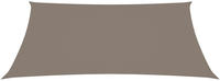 vidaXL Sonnensegel Oxford-Gewebe Rechteckig 3x4,5 m Taupe