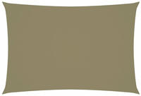 vidaXL Sonnensegel Oxford-Gewebe Rechteckig 3x5 m Beige