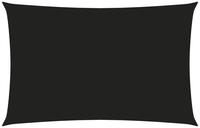 vidaXL Sonnensegel Oxford-Gewebe Rechteckig 3x6 m Schwarz