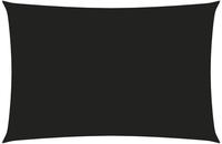 vidaXL Sonnensegel Oxford-Gewebe Rechteckig 4x6 m Schwarz