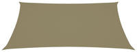 vidaXL Sonnensegel Oxford-Gewebe Rechteckig 6x8 m Beige