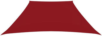 vidaXL Sonnensegel Oxford-gewebe Trapezförmig 3/4x2m rot