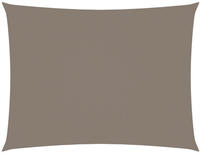 vidaXL Sonnensegel Oxford-Gewebe Rechteckig 6x7 m Taupe