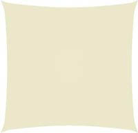 vidaXL Sonnensegel Oxford-Gewebe Quadratisch 2,5x2,5 m Cremewei&szlig;