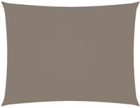 vidaXL Sonnensegel Oxford-Gewebe Rechteckig 6x8 m Taupe