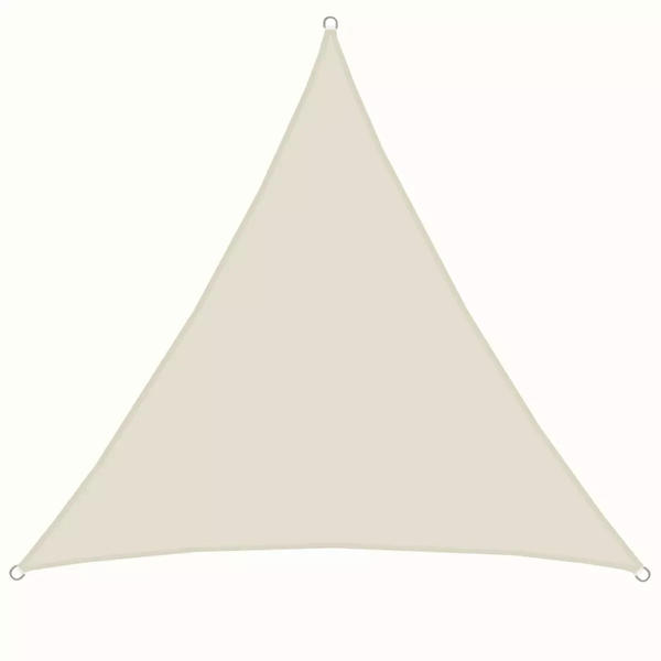 Amanka UPF50+ UV Sonnensegel 4x4x4 Polyester Dreieck Beige