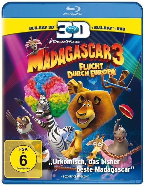 Madagascar 3 - Flucht durch Europa 3D (3D Blu-ray)