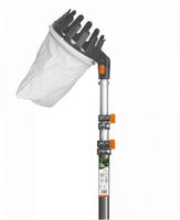 Bradas Obstpfl&uuml;cker, mit Teleskopstiel, silber/orange