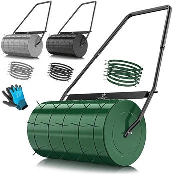 Kesser Rasenwalze Metall befüllbar 50 cm 60 Liter grün