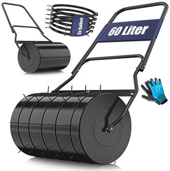 Kesser Rasenwalze Metall befüllbar 50 cm 60 Liter schwarz