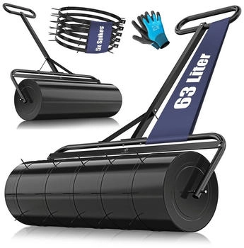 Kesser Rasenwalze Metall befüllbar 99 cm 63 Liter schwarz