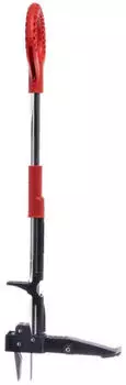 Venteo RootSlayer Manueller Unkrautstecher mit Fu&szlig;pedal, Edelstahl (GARDEN30)