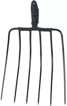 Siena Garden Maisgabel 6 Zinken ohne Stiel mit Dülle, anthrazit (T42412)