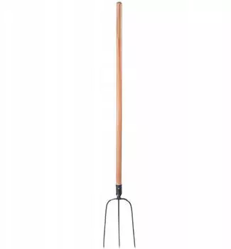 Kadax Heugabel Stahl, Holzstiel, 3 Zinken (K3470)