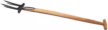 Krumpholz Rosengabel geschmiedet, Eschen-T-Stiel 90cm, 1250g (1081)