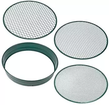 KesTek KTGS2 Gartensieb Metallrand 3in1 f&uuml;r Erde, Kompost & Kies (40523KT)