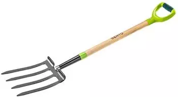 VERTO Spatengabel Holzgriff D-Griff 4 Zinken 115cm