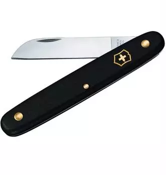 Victorinox Floral Knife Gartenmesser gerade Klinge 55mm Schwarz (3.9050.3B1)