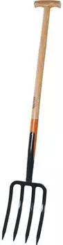 Siena Garden Grabegabel 4 Zinken T-Stiel Esche FSC 85cm