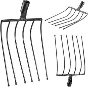 Kadax Grabgabel ohne Stiel, 6 Zinken, Stahl (K10135)