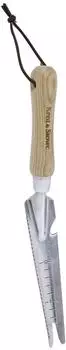Kent & Stowe Multifunktions-Unkrautstecher Edelstahlklinge, Holzgriff, 33,5cm (735470)