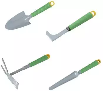 Freund-Victoria Gartenger&auml;te-Set Blumenkelle, Fugenkratzer, H&auml;ckchen, Unkrautstecher (SetF-4)
