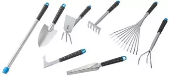 Haushalt International Gartenwerkzeug-Set 8-tlg. mit Teleskopgriff (94402)