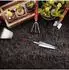 Relaxdays Unkrautstecher 2er-Set, ergonomischer Griff, 37,5cm, schwarz-rot (10028426)