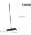 Relaxdays Rasenrakel 76x25cm, Stiel 200cm, Stahl, schwarz