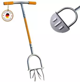 Eurotops Bodenfräse 2-in-1 Gartenkralle & Kultivator, rückenschonend (51813)