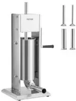 Vevor Manueller Wurstf&uuml;ller Wurstf&uuml;llmaschine 5 L, Edelstahl + Aluminium