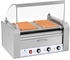 Royal Catering Hot Dog Grill - 9 Rollen - Wärmeschublade - Edelstahl RCHG-9WO
