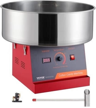 Mophorn Machine à barbe à papa électrique rouge