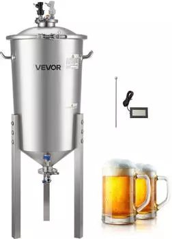 VEVOR konischer Gärbehälter Edelstahl 30l