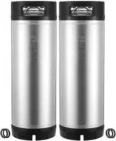 VEVOR Corny Keg, 19 L Ball Lock Keg, SUS304 Cold Brew Kegs Fass Eimer mit zwei