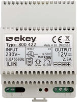 ekey Netzteil Reiheneinbau REG 230VAC/12VDC/2A 100205