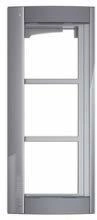 Bticino Abdeckrahmen mit Modultr&auml;ger 3 Module f&uuml;r T&uuml;rstation SFERA Aluminium Allstreet (350233)