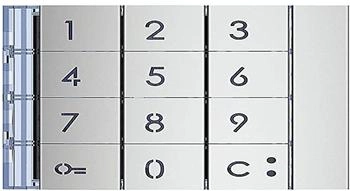 Bticino Frontblende Zehnertastatur Allmetall (353001)