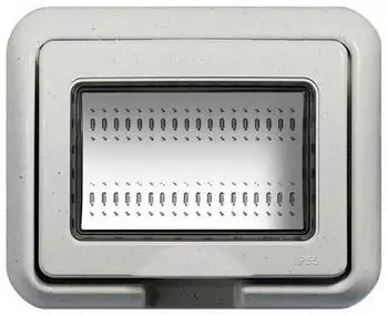 Bticino LivingLight Idrobox IP55 Abdeckrahmen 3 Module Weiß (24603N)