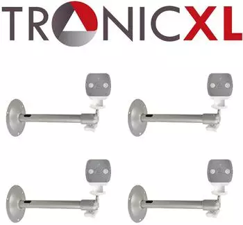 TronicXL CCTV Kamera Wandhalterung Metall, 4er-Set, 1/4"