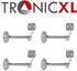 TronicXL CCTV Kamera Wandhalterung Metall, 4er-Set, 1/4