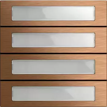 Gira TKS-Modul System 106 Ruftastenmodul 4-fach, bronze (5534921)