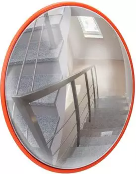 ECD Germany Verkehrsspiegel 130-160&deg; Sichtfeld &Oslash; 45 cm mit Halterung rot (390003067)