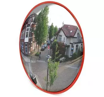 Wiltec Verkehrsspiegel konvex 160-160° Sichtfeld Ø 60 cm (61722)
