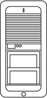 S. Siedle & Soehne Mikrofon 11800 zu TLM511-.. TLM521-.. (200011800-00)