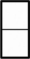 Siedle Abdeckrahmen Siedle&S&ouml;hne Kombirahmen ws KR 611-2/1-0 W wei&szlig;