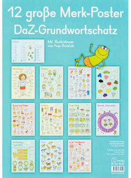 Verlag an der Ruhr 12 große Merk-Poster - DaZ Grundwortschatz