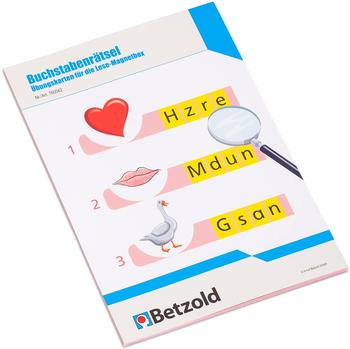 Betzold Übungskarten für die Lese-Magnetbox: Buchstabenrätsel