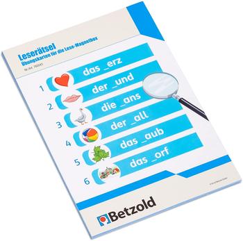 Betzold Übungskarten für die Lese-Magnetbox, Ausführung: Leserätsel